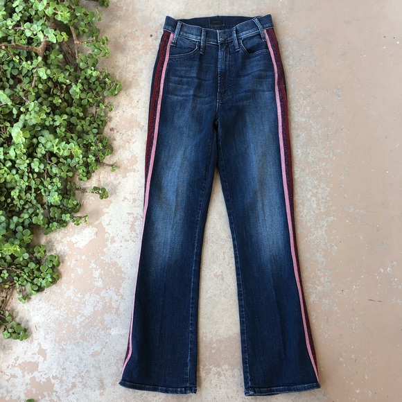 MOTHER Denim - MOTHER Hustler Ankle Jeans, Here Kitty Glitter